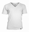 Photo1: Muscle Pharm　Tshirts V-Neck Embroidered White  SALE (1)