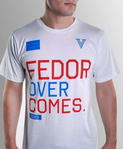 Photo1: VXRSI T-Shirts Fedor White  SALE (1)