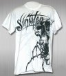 Photo1: Sinister T-Shirts Spider Face White  SALE (1)