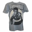 Photo1: The Ring T-shirt  Ike Flock Grey  SALE (1)