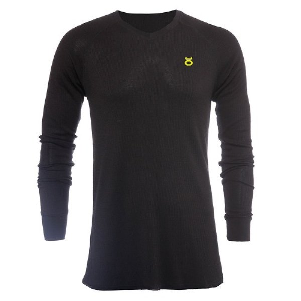 Photo1: JACO Thermal Tenacity V-Neck Black (1)