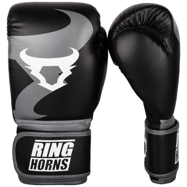 Photo1: RINGHORNS Boxing Glove CHARGER Black (1)