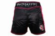 Photo3: BULL TERRIER Ladies Fight Shorts FMN Black/Pink (3)