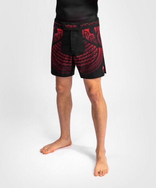 Photo1: VENUM Fight Shorts NAKAHI Black/Red (1)