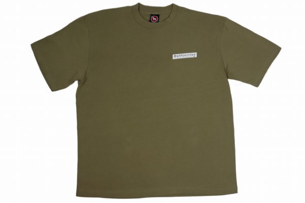 Photo1: BULL TERRIER Big Silhouette T-shirt Mt Fuji Khaki (1)