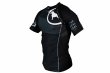 Photo2: BULL TERRIER Rashguard RANK 2.0 Short Sleeve Black (2)