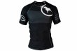 Photo1: BULL TERRIER Rashguard RANK 2.0 Short Sleeve Black (1)