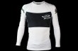 Photo1: BULL TERRIER Rashguard FUJIN Long Sleeve White (1)