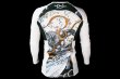 Photo3: BULL TERRIER Rashguard FUJIN Long Sleeve White (3)