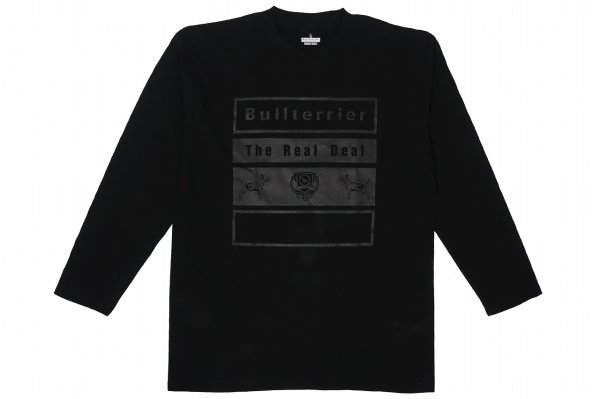 Photo1: BULL TERRIER Long Sleeve T-Shirts 4BOX Black (1)