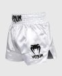 Photo2: VENUM Muay Thai Shorts CLASSIC White/Black (2)