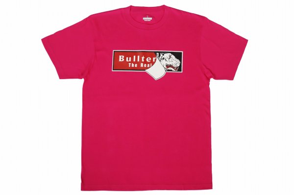 Photo1: BULL TERRIER T-Shirts STICKER Pink (1)