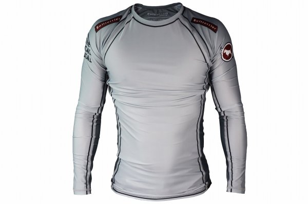 Photo1: BULL TERRIER Rashguard TRADITIONAL Long Sleeve Gray (1)