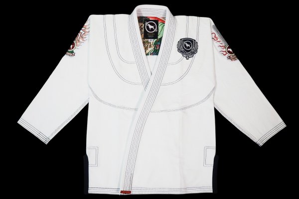 Photo1: BULLTERRIER Jiu Jitsu Gi ACALANATHA R White (1)