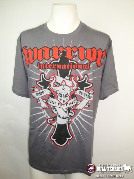 Photo1: Warrior Wear T-Shirt New Cross Gray   SALE (1)