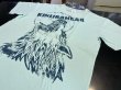 Photo3: Kimurawear Tshirts Angry as a Wolf Aqua  SALE (3)