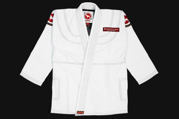 Photo1: BULLTERRIER Kids Jiu Jitsu Gi Fire White (1)