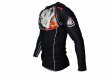 Photo2: BULL TERRIER Rashguard TSUNADEHIME Long Sleeve Black (2)