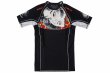 Photo4: BULL TERRIER Rashguard TSUNADEHIME Short Sleeve Black (4)