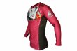 Photo2: BULL TERRIER Rashguard TSUNADEHIME Long Sleeve Vermilion (2)