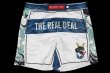 Photo4: BULL TERRIER Fight Shorts KARAJISHI White (4)