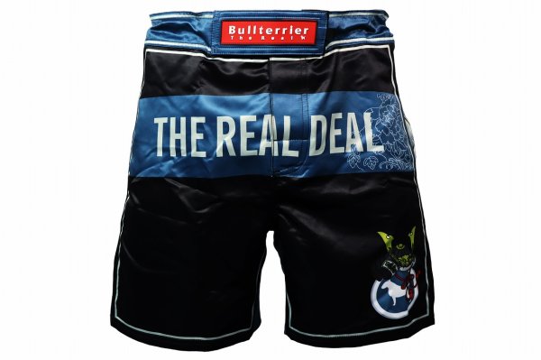 Photo1: BULL TERRIER Fight Shorts KARAJISHI Black (1)