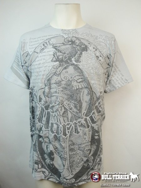 Photo1: Warrior Wear T-shirt Roman Light Grey US   SALE (1)