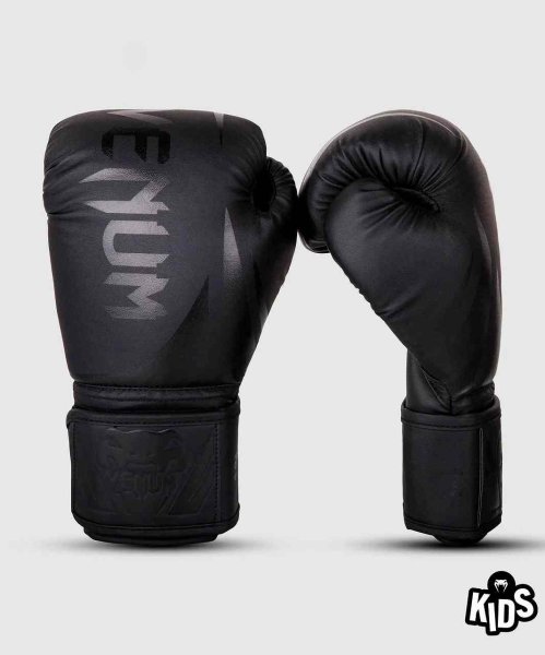 Photo1: VENUM Kids Boxing Glove CHALLENGER 2.0 Black/Black (1)