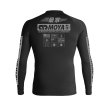 Photo2: MOYA BRAND Rashguard Rank 24 Long Sleeve Black (2)