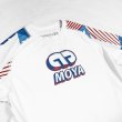 Photo2: MOYA BRAND Rashguard Stars & Stripes Short Sleeve White (2)