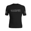 Photo1: MOYA BRAND Rashguard Rank 24 Short Sleeve Black (1)