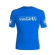 Photo1: MOYA BRAND Rashguard Rank 24 Short Sleeve Blue (1)