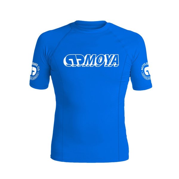 Photo1: MOYA BRAND Rashguard Rank 24 Short Sleeve Blue (1)