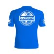 Photo2: MOYA BRAND Rashguard Rank 24 Short Sleeve Blue (2)