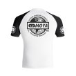 Photo2: MOYA BRAND Rashguard Rank 24 Short Sleeve White  (2)