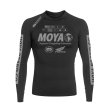 Photo1: MOYA BRAND Rashguard Rank 24 Long Sleeve Black (1)