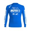 Photo1: MOYA BRAND Rashguard Rank 24 Long Sleeve Blue (1)