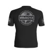 Photo2: MOYA BRAND Rashguard Rank 24 Short Sleeve Black (2)