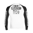 Photo2: MOYA BRAND Rashguard Rank 24 Long Sleeve White (2)