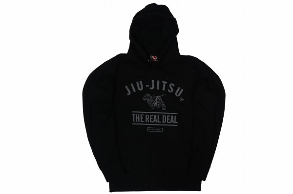 Photo1: BULL TERRIER Hoodie Parka JIU-JITSU Black (1)