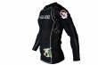 Photo2: BULL TERRIER Rashguard ASHURA Long Sleeve Black (2)