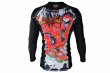 Photo3: BULL TERRIER Rashguard ASHURA Long Sleeve Black (3)