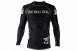 Photo1: BULL TERRIER Rashguard ASHURA Long Sleeve Black (1)