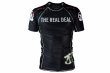 Photo1: BULL TERRIER Rashguard ASHURA Short Sleeve Black (1)