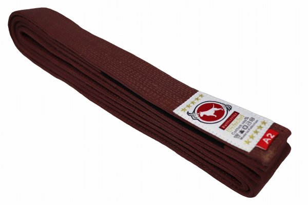 Photo1: BULLTERRIER Jiu Jitsu Belt Deluxe Edition2.0 Brown (1)