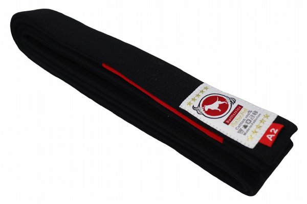 Photo1: BULLTERRIER Jiu Jitsu Belt Deluxe Edition2.0 Black (1)