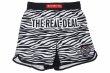 Photo4: BULL TERRIER Fight Shorts ZEBRA White/Black (4)