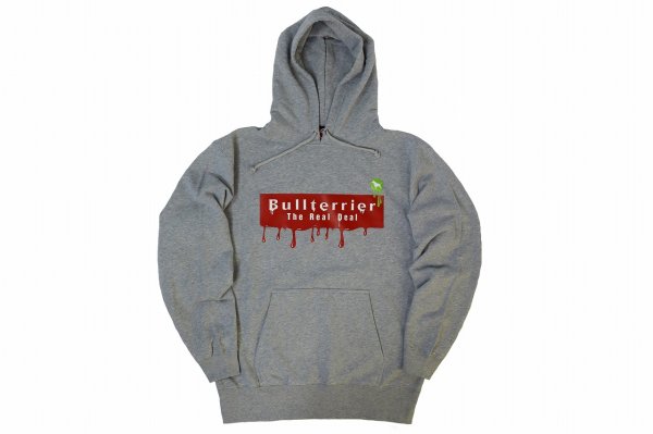 Photo1: BULL TERRIER Hoodie Parka Paint Gray (1)