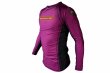 Photo2: BULL TERRIER Rashguard RANK3.0 Long Sleeve Purple (2)