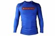 Photo1: BULL TERRIER Rashguard RANK3.0 Long Sleeve Blue (1)